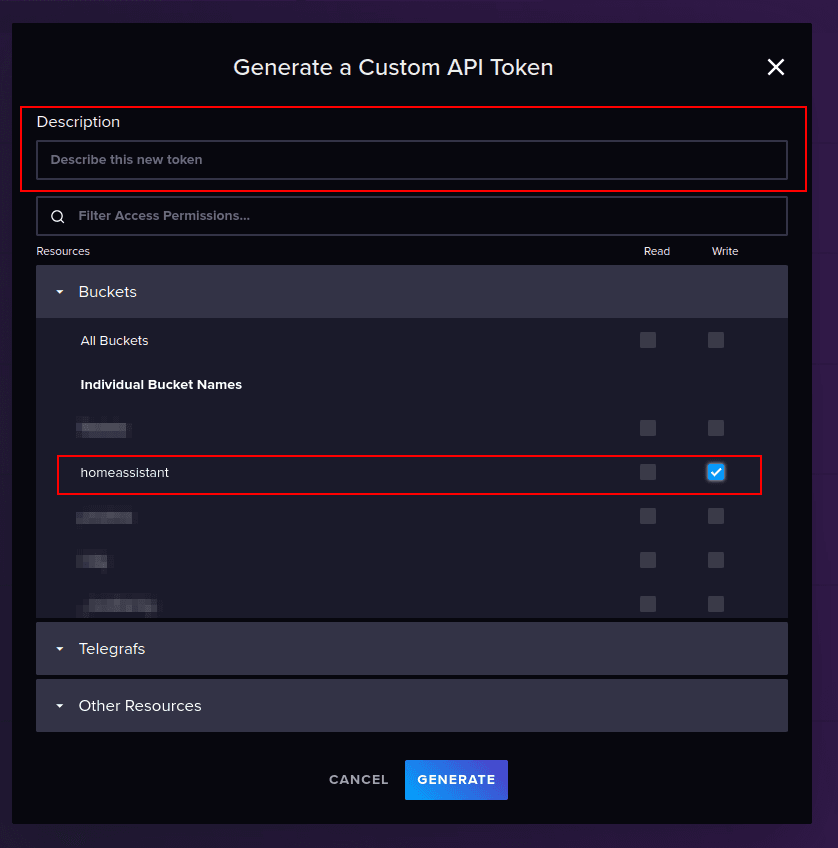 influxdb create token ui screenshot